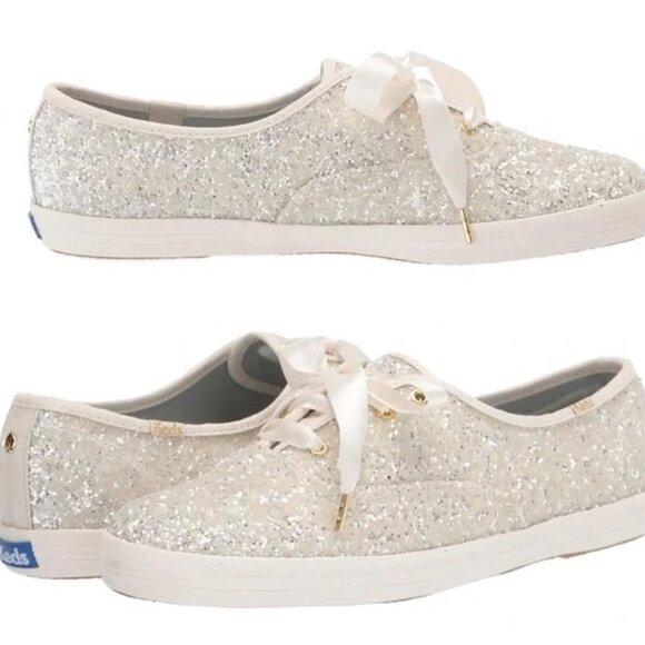 keds x kate spade champion glitter sneakers 🤍 7.5